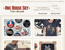 Tablet Screenshot of onehorseshy.com